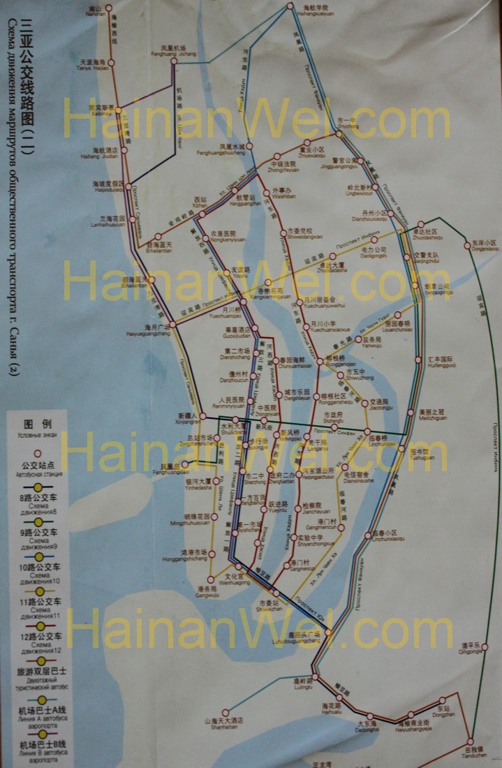Автобусы карта Санья 2.jpg