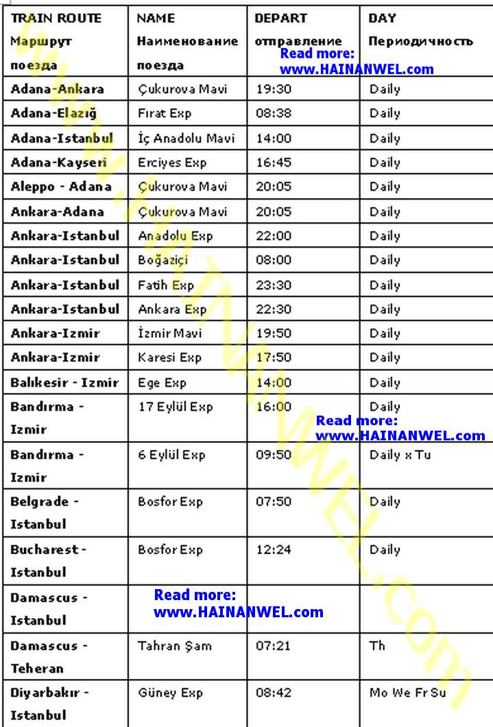 Turkey Railways timetable 1.jpg