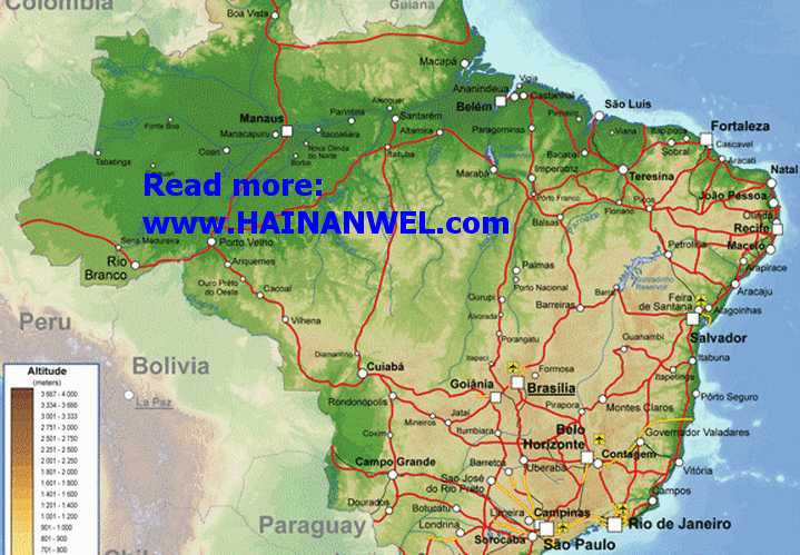 Brasil Railways and Bus route map Карта железных и автобусных дорог Бразилии.jpg