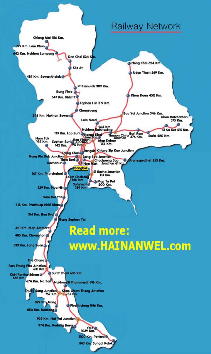 Thailand Trains Route Map Карта железных дорог Таиланда.jpg